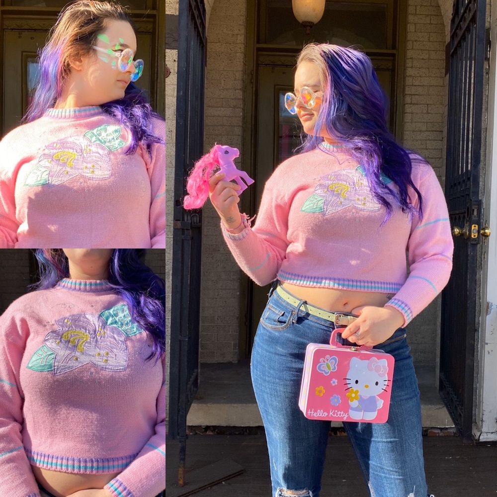 bonjour international vintage sweter